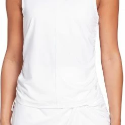 Top 10 🤩 Prince 👩 Women's Fashion Ruched Tennis Tank Top For 👩 Women White 2 🎉