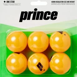 Best deal 🎁 Prince One-Star Orange Table Tennis Balls 6 Pack For Unisex ✔️