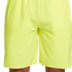 Budget ⭐ Prince Men's Side Slit Fashion Tennis Shorts For Men Bright Yellow ✨