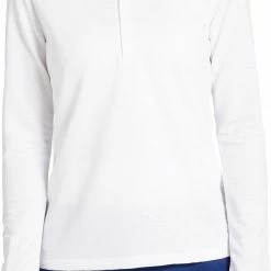 Discount π Prince π© Women's Match 1/4 Zip Tennis Top For π© Women White β€οΈ