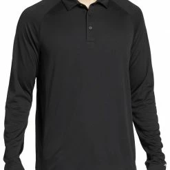 Top 10 ⌛ Prince Men's Fashion Long Sleeve Tennis Polo For Men Pure Black 😉