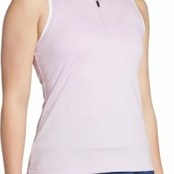 Promo 🔥 Prince 👩 Women's Fashion Polo Tennis Tank Top For 👩 Women Pure White 😍