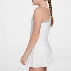 Outlet ✨ Prince 👧 Girls' Piped Detail Fashion Tennis Tank Top For 👧 Girls' White ✨ -Titleist sales unnamed file 1127