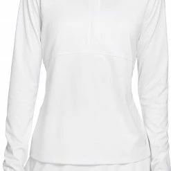 Brand new ✨ Prince 👩 Women's Fashion Geo 1/4 Zip Tennis Top For 👩 Women White Stripe 🔥