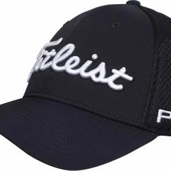 Best Pirce 🔔 Titleist Men's Tour Sports Mesh Golf Hat For Men Navy/white 👏