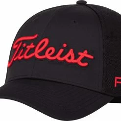Best Sale π Titleist Men's Tour Sports Mesh Golf Hat For Men White/black π