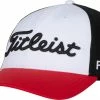 Promo 😉 Titleist Men's Tour Performance Mesh Golf Hat For Men Black/red/white ⭐