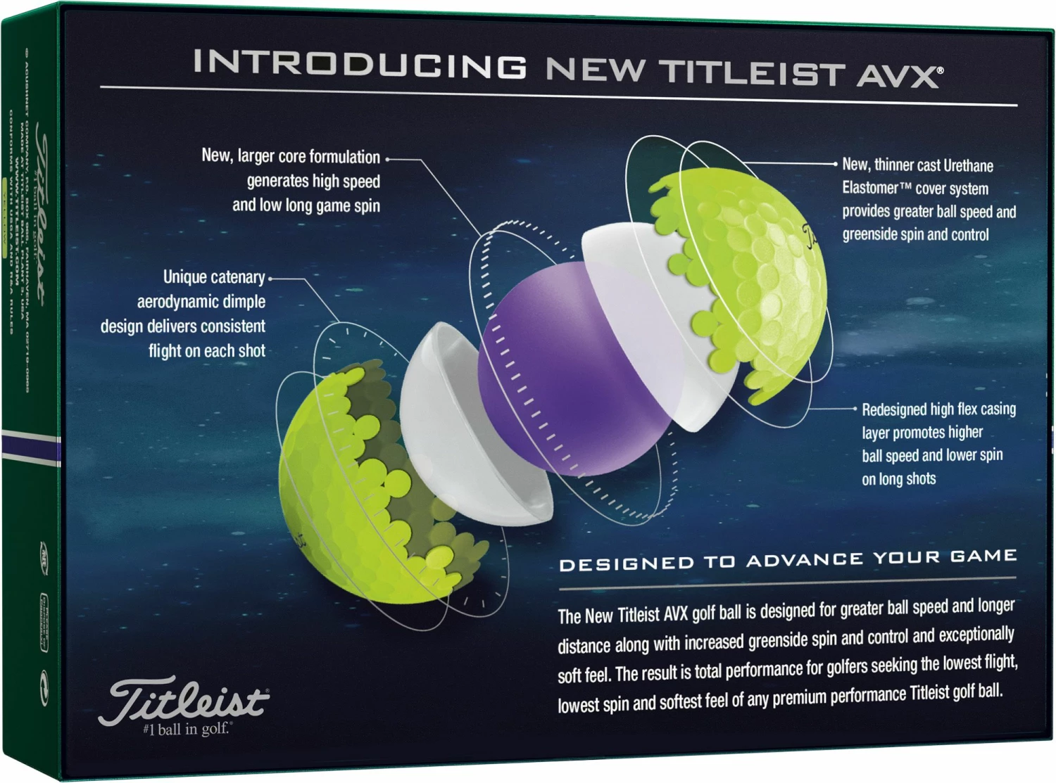 Buy π Titleist 2020 AVX Optic Yellow Golf Balls For Men π 4 Buy π Titleist 2020 AVX Optic Yellow Golf Balls For Men π - Image 4