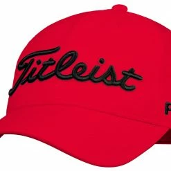 New 👍 Titleist Men's 2020 Tour Performance Golf Hat For Men Red/black ✔️