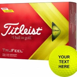 Budget ✔️ Titleist 2022 TruFeel Yellow Personalized Golf Balls For Unisex ⌛