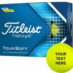 Best deal ✨ Titleist 2022 Tour Soft Yellow Personalized Golf Balls For Unisex ⌛
