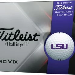 Outlet ⌛ Titleist 2021 Pro V1x LSU Tigers Golf Balls For Unisex 😍
