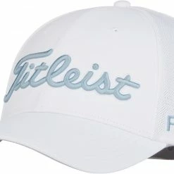 Promo ⭐ Titleist Men's 2022 Tour Sports Mesh Golf Hat For Men White/navy 💯