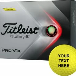 Discount 🔔 Titleist 2021 Pro V1x Yellow Personalized Golf Balls For Men ⌛