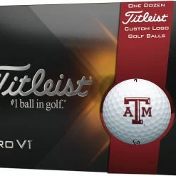Outlet 😀 Titleist 2021 Pro V1 Texas A&M Aggies Golf Balls For Unisex 🎁