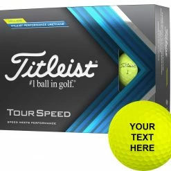 Budget ✔️ Titleist 2022 Tour Speed Yellow Same Number Personalized Golf Balls For 👩 Women 😍