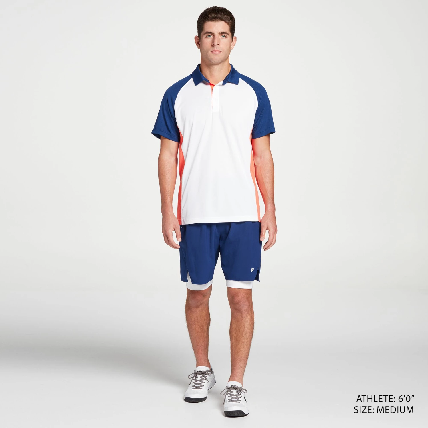 Hot Sale π― Prince Men's Colorblock Tennis Polo For Men White Colorblock βοΈ 2 Hot Sale π― Prince Men's Colorblock Tennis Polo For Men White Colorblock βοΈ - Image 2