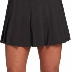 Discount 🔔 Prince 👩 Women's Match Pleated Tennis Skort For 👩 Women Pure Black 👏