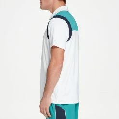 Budget ⌛ Prince Men's Color Block Tennis Polo For Men White 🎁 -Titleist sales unnamed file 959